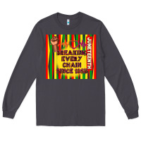 Smoke juneteenth breaking every chain since 1865 Long Sleeve Tee - TumblerDesignByShophia