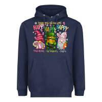 Navy Happiness All Around Happy Valentines Patrick East Heavyweight Hoodie - CowhideDigitalArt