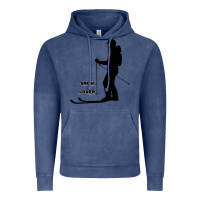 Vintage Denim nighttime ski adventure Vintage Hoodie - tuanDangUi