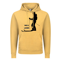 Vintage Mustard nighttime ski adventure Vintage Hoodie - tuanDangUi