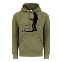 Vintage Olive nighttime ski adventure Vintage Hoodie - tuanDangUi