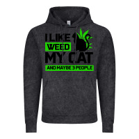 Vintage Black Cat Weed I Like My Cat Gift Vintage Hoodie - Bettercallsaul