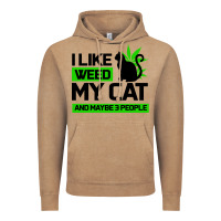 Vintage Coffee Cat Weed I Like My Cat Gift Vintage Hoodie - Bettercallsaul