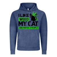 Vintage Denim Cat Weed I Like My Cat Gift Vintage Hoodie - Bettercallsaul