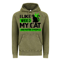 Vintage Olive Cat Weed I Like My Cat Gift Vintage Hoodie - Bettercallsaul