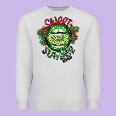 Summer Time Premium Sweatshirt Designed By Cowhidedigitalart