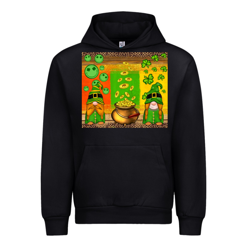 St Patricks Gnomes And Coins With Shamrock Urban Hoodie by Artiststas | Teevron
