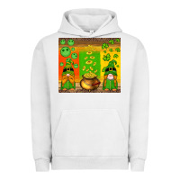 Pigment Lunar Rock st patricks gnomes and coins with shamrock Urban Hoodie - Artiststas