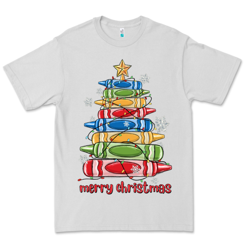 Crayons Tree Christmas Premium Tee by MaliasSmallBusiness | Teevron