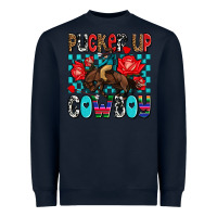 Navy pucker up cowboy olivia Heavyweight Sweatshirt - OliviaCreatesArt