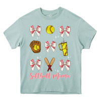 Arona softball coquette bow Heavy Core Tee - JahusDesignShop