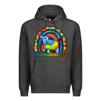 Charcoal Heather Autism Awareness Autism elephant Premium Hoodie - FaDigitalArtStudio