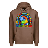 Chestnut Autism Awareness Autism elephant Premium Hoodie - FaDigitalArtStudio