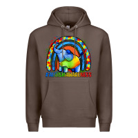 Coffee Autism Awareness Autism elephant Premium Hoodie - FaDigitalArtStudio