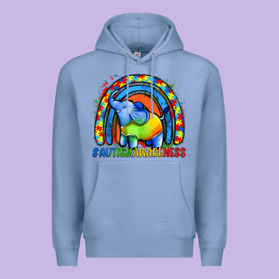 Autism Awareness Autism Elephant Premium Hoodie Designed By Fadigitalartstudio
