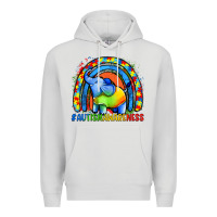 Dove Grey Autism Awareness Autism elephant Premium Hoodie - FaDigitalArtStudio