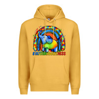 Mustard Autism Awareness Autism elephant Premium Hoodie - FaDigitalArtStudio
