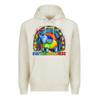 Oatmeal Heather Autism Awareness Autism elephant Premium Hoodie - FaDigitalArtStudio