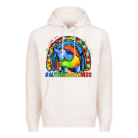 Pale Pink Autism Awareness Autism elephant Premium Hoodie - FaDigitalArtStudio