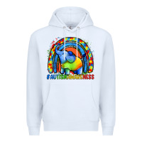 White Autism Awareness Autism elephant Premium Hoodie - FaDigitalArtStudio