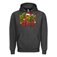 Charcoal Heather christmas baby claus Zipper Hoodie - FaDigitalArtStudio