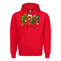 Red christmas baby claus Zipper Hoodie - FaDigitalArtStudio
