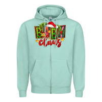 Seafoam christmas baby claus Zipper Hoodie - FaDigitalArtStudio