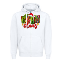 White christmas baby claus Zipper Hoodie - FaDigitalArtStudio