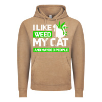 Vintage Coffee Cat Weed I Like My Cat Gift Vintage Hoodie - Bettercallsaul