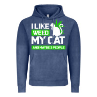 Vintage Denim Cat Weed I Like My Cat Gift Vintage Hoodie - Bettercallsaul
