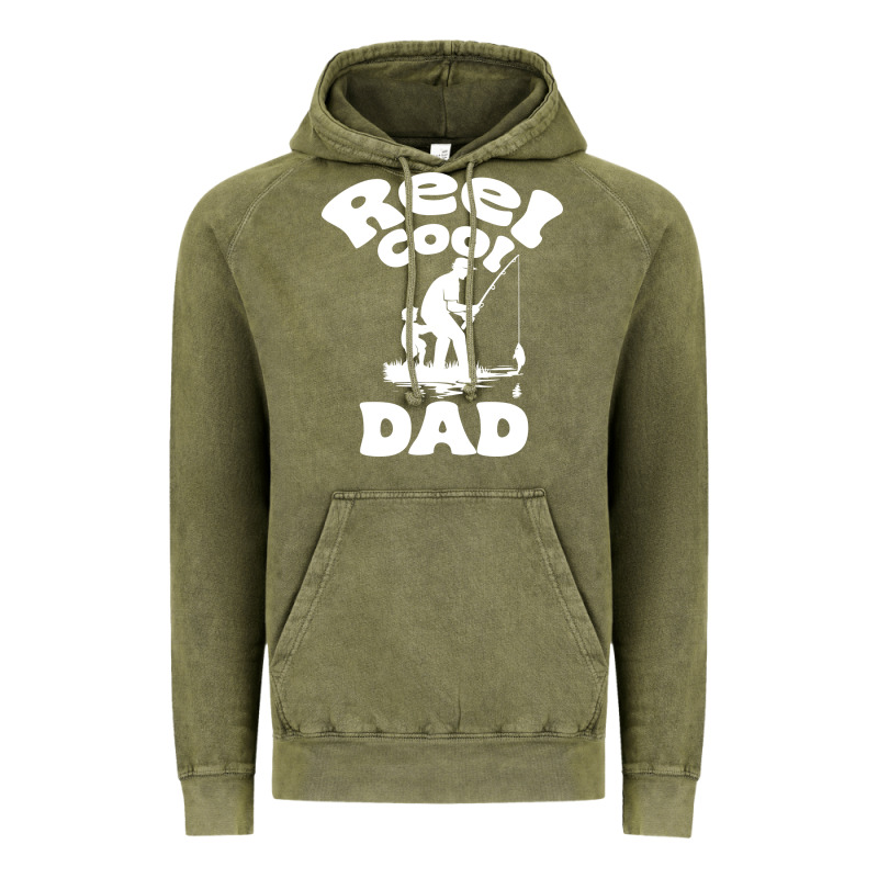 Reel Cool Dad Fathers Day Fishing Adventure Vintage Hoodie by tuanDangUi | Teevron