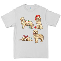 Dove Grey christmas dogs Premium Tee - MaliasSmallBusiness
