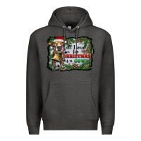 Charcoal Heather all i want for christmas is a cow Premium Hoodie - RanaPortraitStore