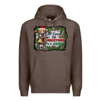 Coffee all i want for christmas is a cow Premium Hoodie - RanaPortraitStore
