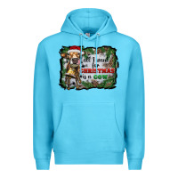 Ocean Blue all i want for christmas is a cow Premium Hoodie - RanaPortraitStore