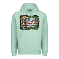Seafoam all i want for christmas is a cow Premium Hoodie - RanaPortraitStore
