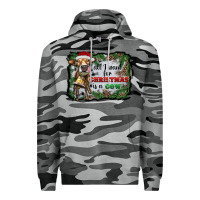 Slate Camo all i want for christmas is a cow Premium Hoodie - RanaPortraitStore