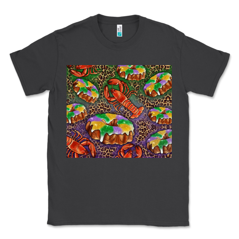 Mardi Gras King Cake And Crawfish Classic Tee by RanaPortraitStore | Teevron