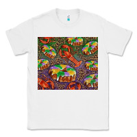 White mardi gras king cake and crawfish Classic Tee - RanaPortraitStore