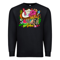Black summer time Premium Sweatshirt - CowhideDigitalArt