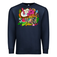 Navy summer time Premium Sweatshirt - CowhideDigitalArt