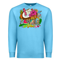 Ocean Blue summer time Premium Sweatshirt - CowhideDigitalArt