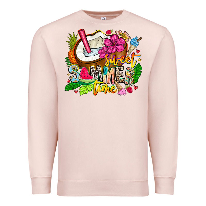 Summer Time Premium Sweatshirt by CowhideDigitalArt | Teevron
