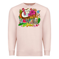 Pale Pink summer time Premium Sweatshirt - CowhideDigitalArt