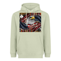Matcha American eagle Heavyweight Hoodie - CowhideDigitalArt