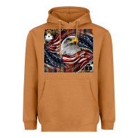 Meerkat American eagle Heavyweight Hoodie - CowhideDigitalArt