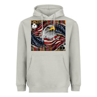 Moon Dust American eagle Heavyweight Hoodie - CowhideDigitalArt