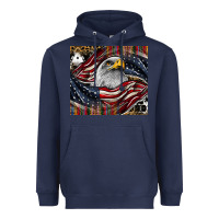 Navy American eagle Heavyweight Hoodie - CowhideDigitalArt