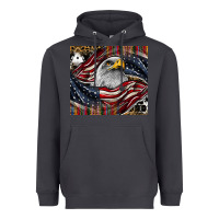 Smoke American eagle Heavyweight Hoodie - CowhideDigitalArt