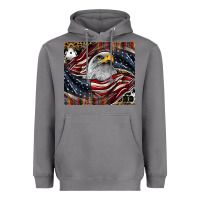 Storm American eagle Heavyweight Hoodie - CowhideDigitalArt